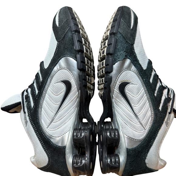 Nike Shox Vintage Y2K R4 313809-109 Silver Black Running Shoe Men\'s Size 9 2007